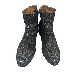 Vionic Womens Perry Kamryn Snake Print Ankle Boots Size 9 Comfort Western